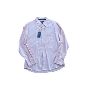 Duck Head Button Down Oxford Shirt Long Sleeve Size L Light Pink 100% Cotton